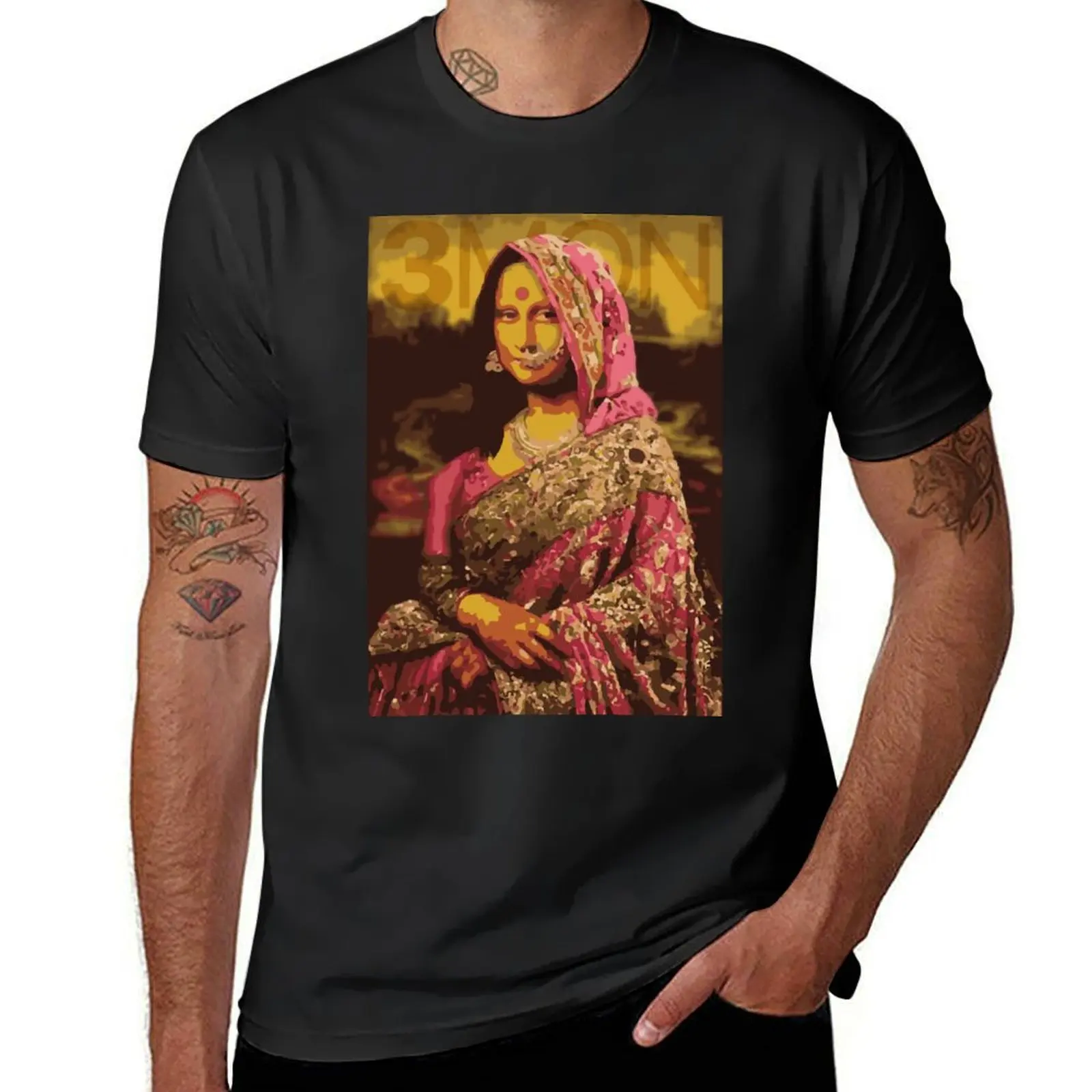 Indian Mona Lisa T-Shirt plus sizes cute clothes vintage clothes t shirts men