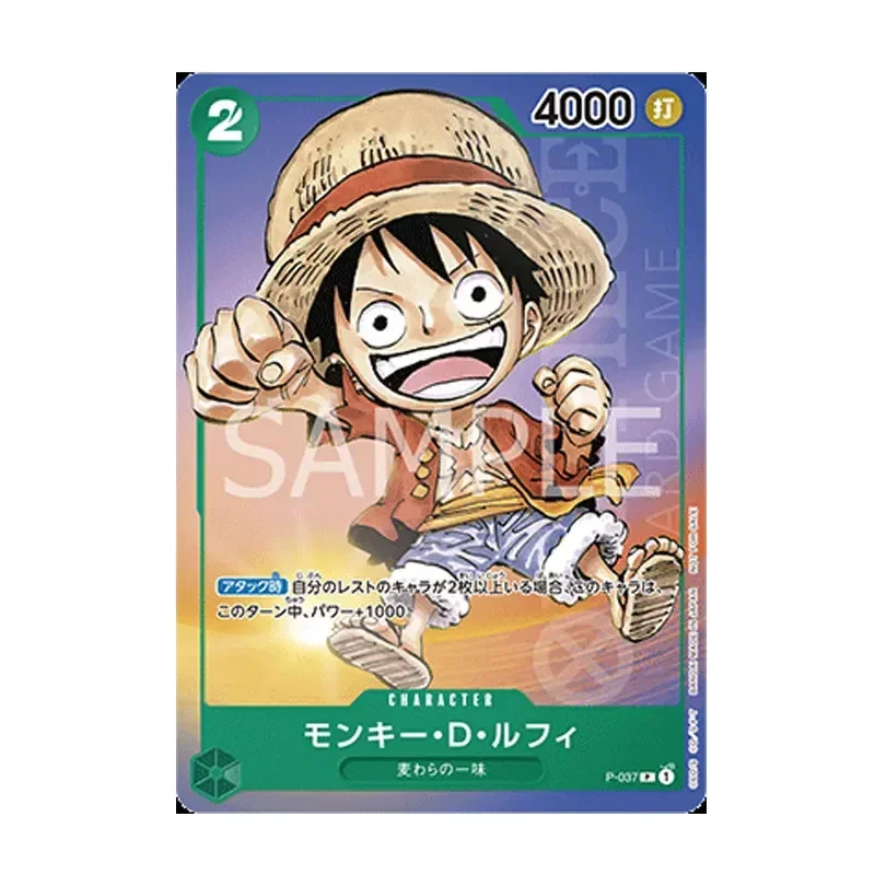 Carte Spéciale One Piece, Version Japonaise, Singe D Luffy P-037/P-033 P/ P-035/P-007 Jinbe P-030 P/Sanji P-034 P/P-027 P/P-010