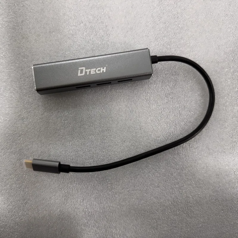 

DTECH DT-3325 Конвертер Ethernet-кабеля Type-C 3-портовый концентратор USB 3.0 и сетевой порт Gigabit RJ45
