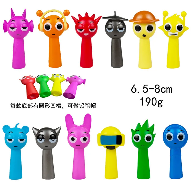 Sprunki Figures Incredibox Sprunki Toy Sprunki Figurines Oren Wenda Jevin Figure Set Pvc Model Ornament Birthday Christmas Gift