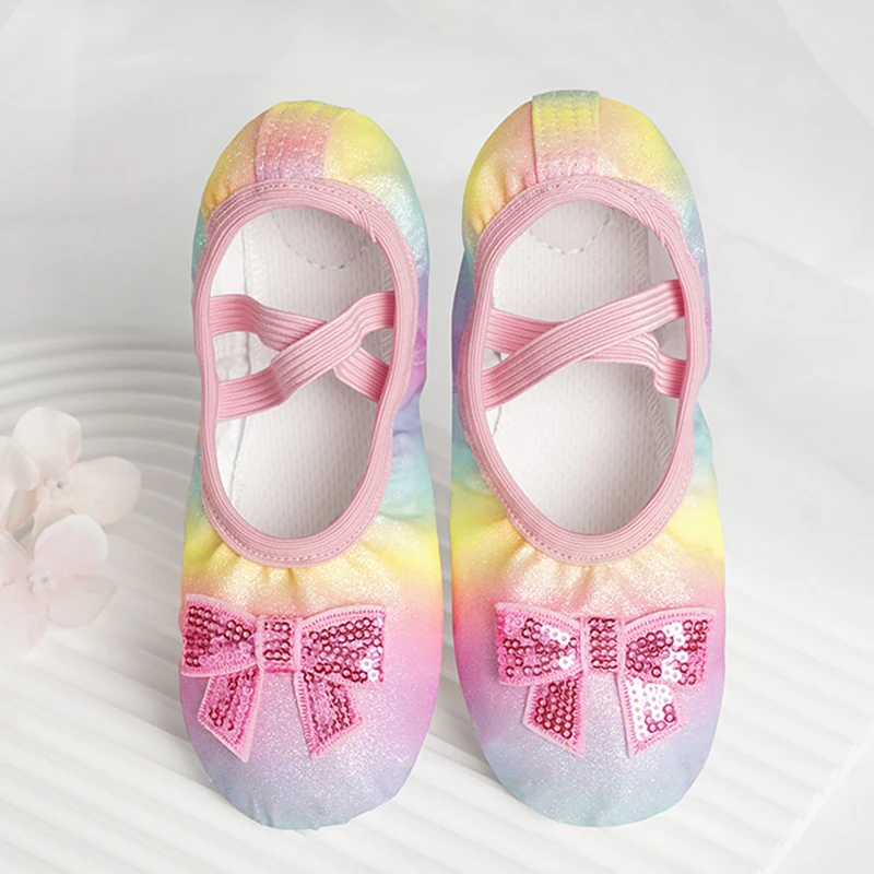 Professional Childrens Dance Female Soft Bottom Cat Claw Non Strap Versatile Ballet Form Yoga Performance Dance Shoes