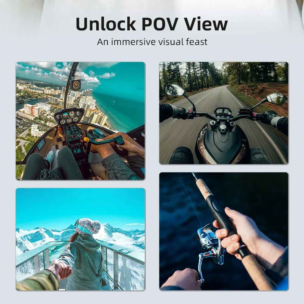 Flymile حزام الصدر جبل حزام ل DJI OSMO 360/Action 5 Pro اكسسوارات كاميرا تسخير حزام حامل POV فيديو التصوير الفوتوغرافي