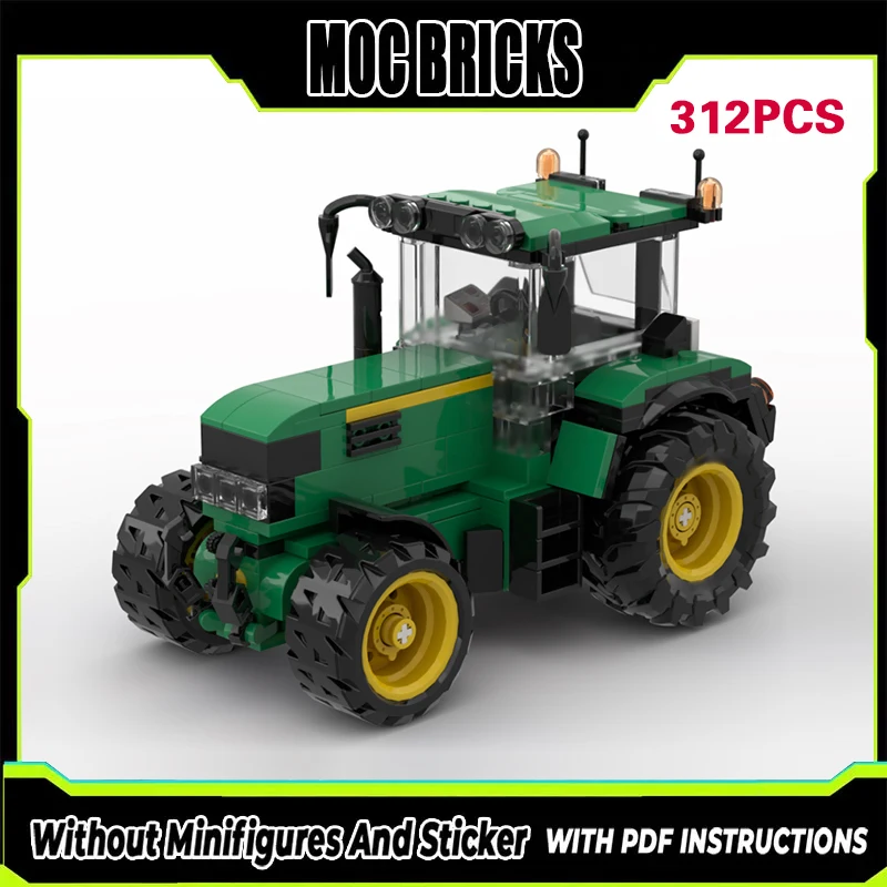 

Конструктор City Car Model MOC: Классический сельскохозяйственный трактор 6230, модульная технология, подарки, праздничный набор для сборки, детская игрушка