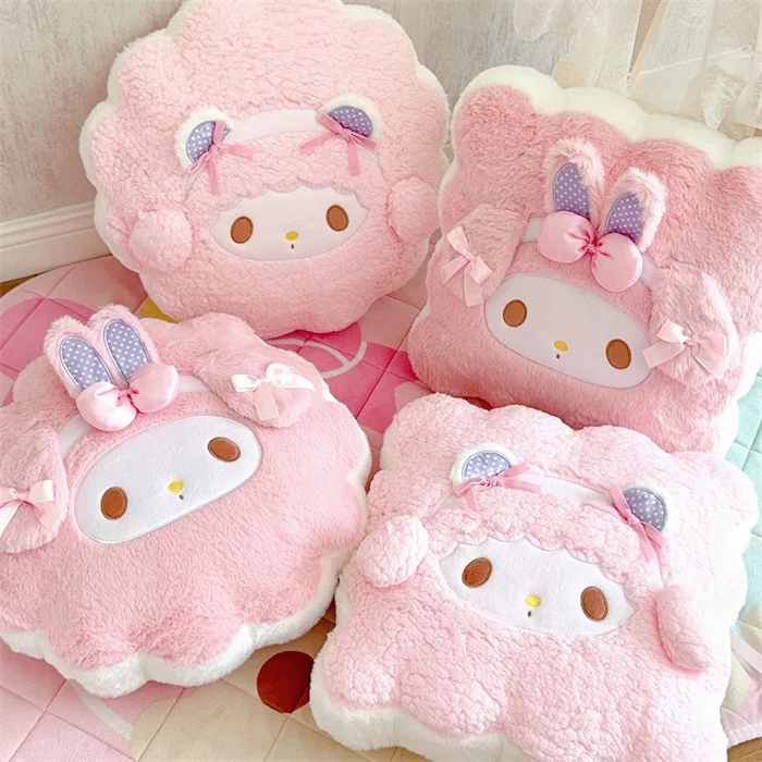 Sanrio My Melody My Sweet Piano Hello Kitty Round Square Plush Pillow Cute Cartoon Anime Home Decor Sofa Cushion Gifts For Girl