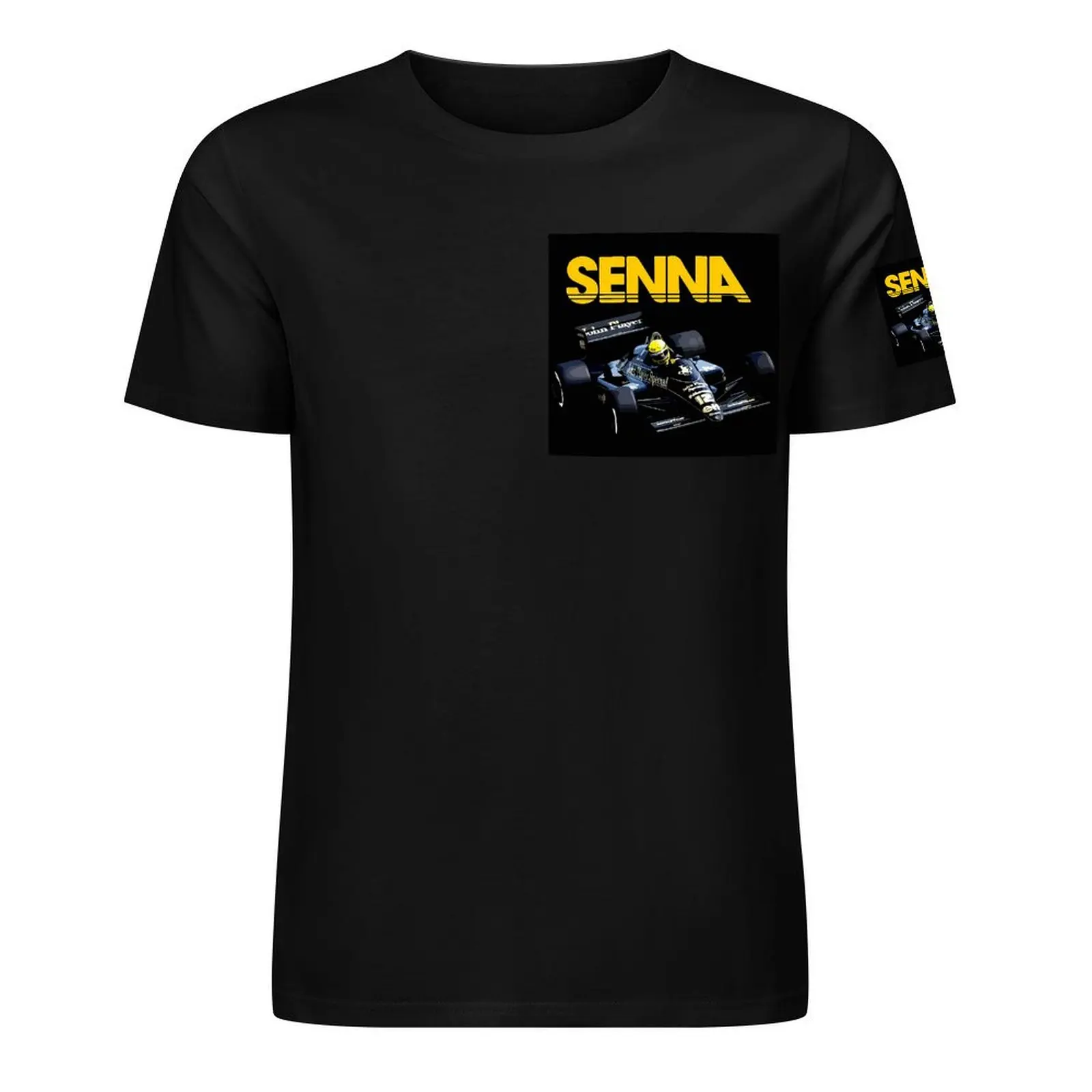 Ayrton Senna F1 Race Raer 2 Tees Cute Chest and Cuff T-shirt Crewneck  Sports  Cool Aactivity Competition Eur Size