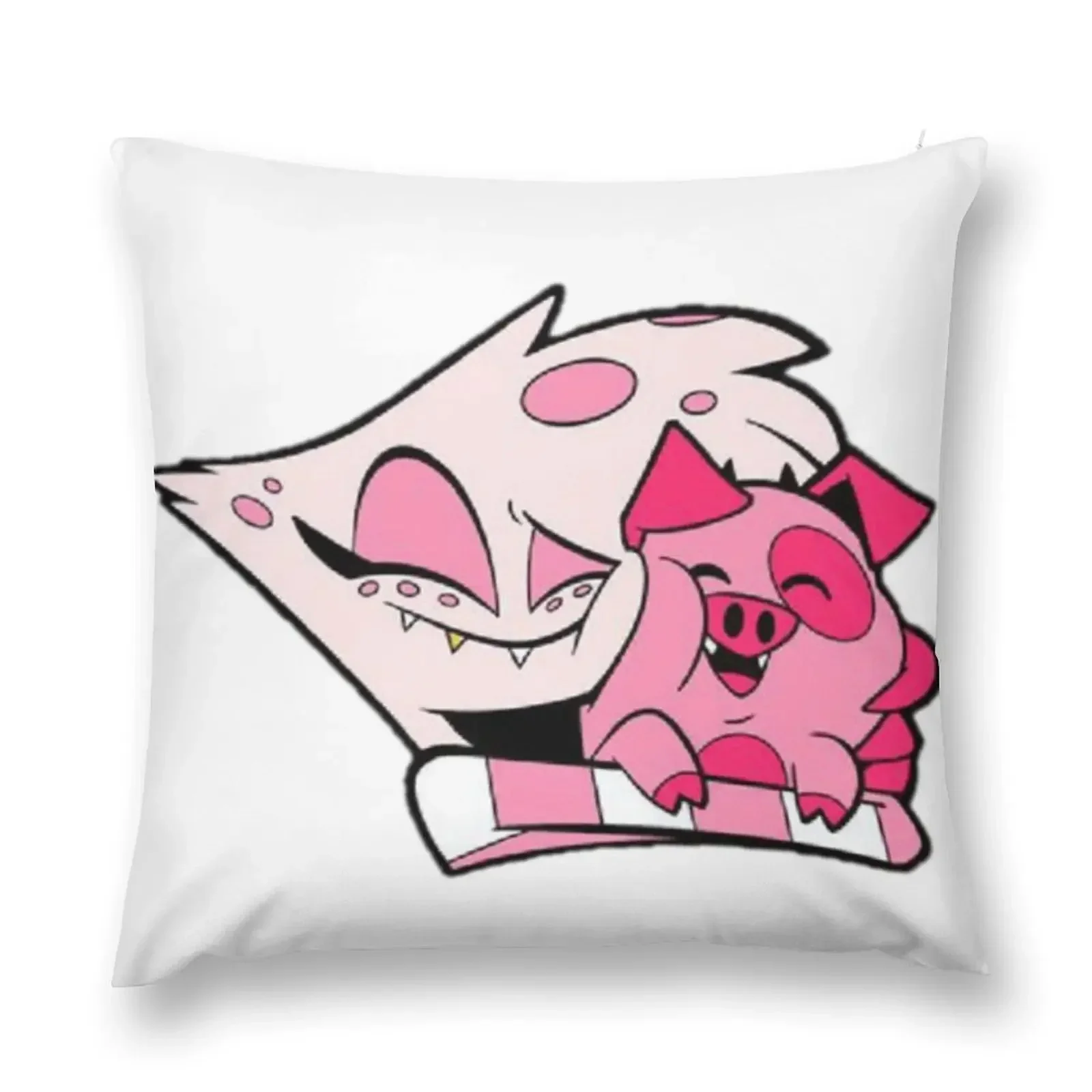 Angel Dust and Fat Nuggets Throw Pillow Anime Pillow Cases Marble Cushion Cover pillow