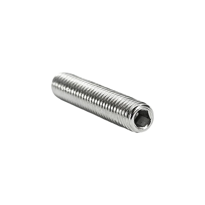 DIN913 304 Stainless Steel A2-70 Hexagon Socket Flat Point Set Screws Allen Headless Grub Screws M1.6 M2 M2.5 M3 M4 M5 M6 M8 M10