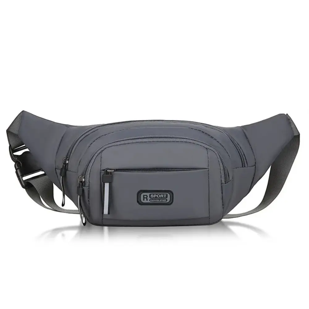 Nylon Men Multifunctional Waist Bags Waterproof Adjustable Crossbdoy Chest Bag Portable Lightweight Men Running Pouch Belt Gym