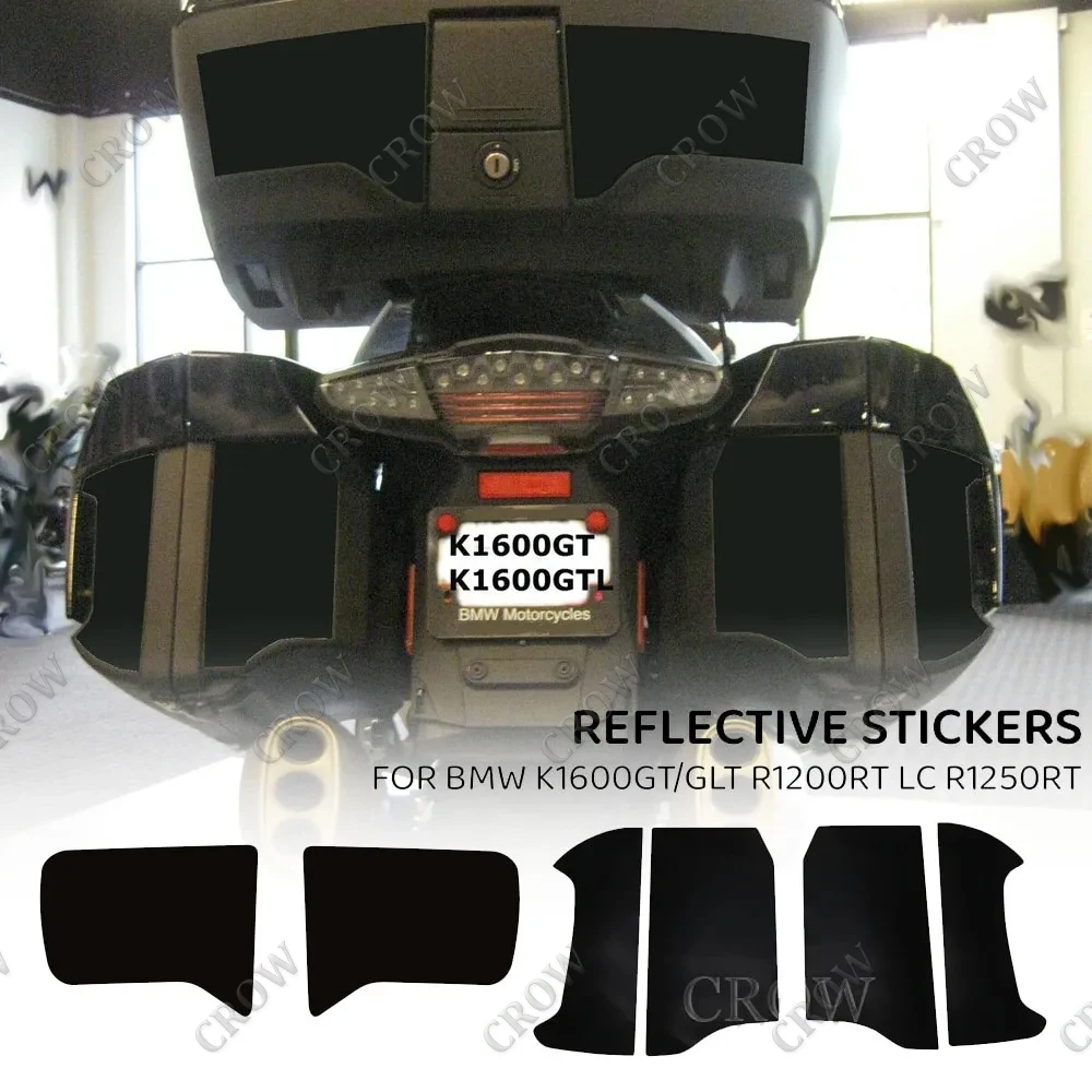 For BMW K1600GT K1600GTL Motorcycle Reflective Paper Sticker Decal Self-adhesive Side Luggage R1200RT LC 2014-2019 Accessories