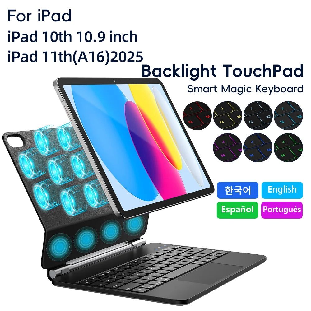 yZ[z}WbNL[{[h iPad 10th 10.9 C`P[X iPad 11th 10.9 C` A16 2025 Jo[X}[gJo[}WbNL[{[h
