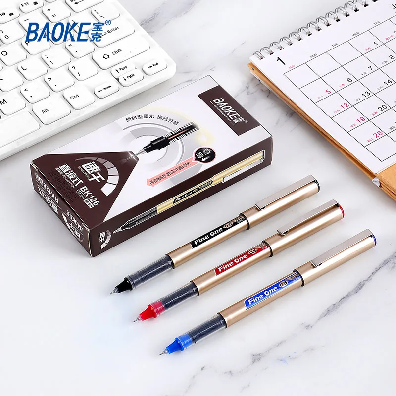 BAOKE BK126 0.5mm Roller Pen Office Pen 12pcs