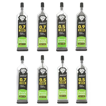 30pcs/병, 자동 연필 리드 2B 2H HB 연필 리필 0.3 Mm/0.5 Mm/0.7mm/0.9 Mm 연필 리필 학생 쓰기 사무실