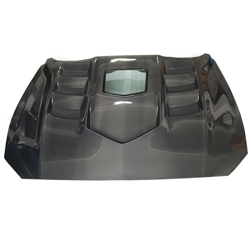 

Карбоновый прозрачный вентилируемый капот для Ford Mustang 2018-2022