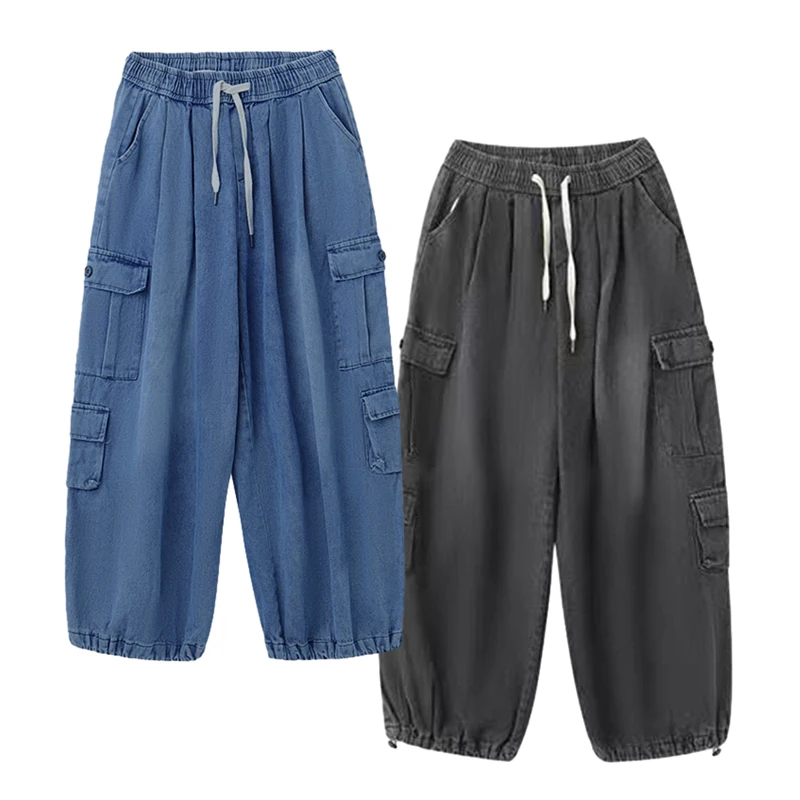Men Jeans Harajuku Baggy Jeans Denim Pants Wide Leg Pants Men Oversize Cargo Streetwear Hip Hop Trousers