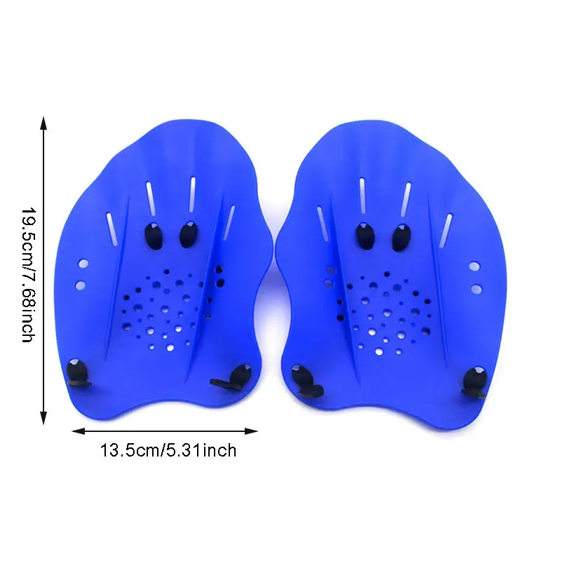 زعانف سباحة النخيل، مجداف معدات مساعدة السباحة من السيليكون للبالغين من الرجال والنساء، تعلم المجاذيف اليدوية