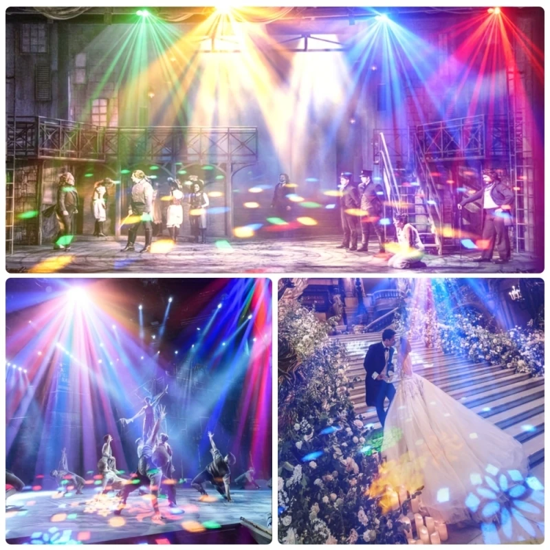 RGB LED Disco Light with Voice Control Strobe Light Remote Control Party Lighting DJ Stage Club Wedding Home Festival Decor Mood