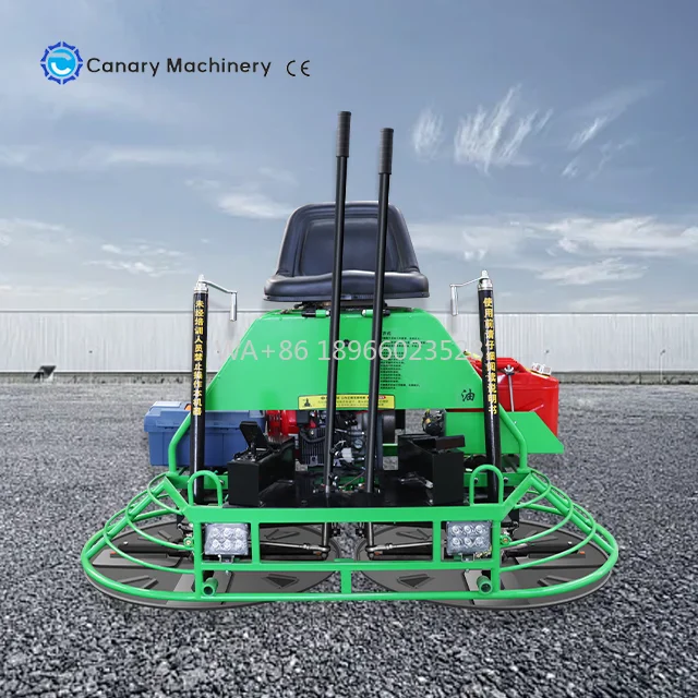 New Ride on Power Trowel 48 Inch Engine Powered Finishing Tool One Year Warranty