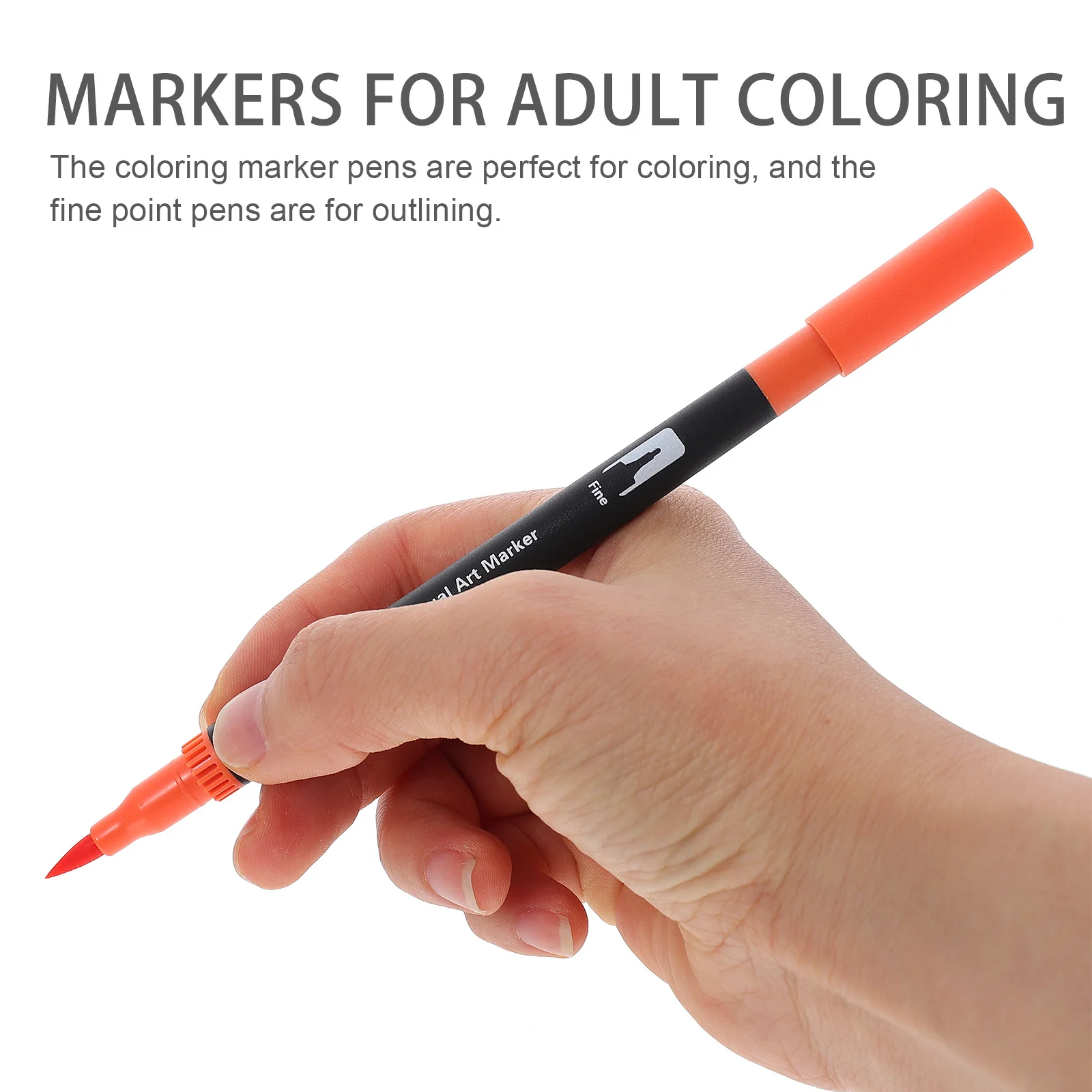 

36 шт., маркер с двойным наконечником, набор кистей-раскрасок, набор гладких рисунков для ведения журналов, эскизов, художественные принадлежности, подарок для релаксации