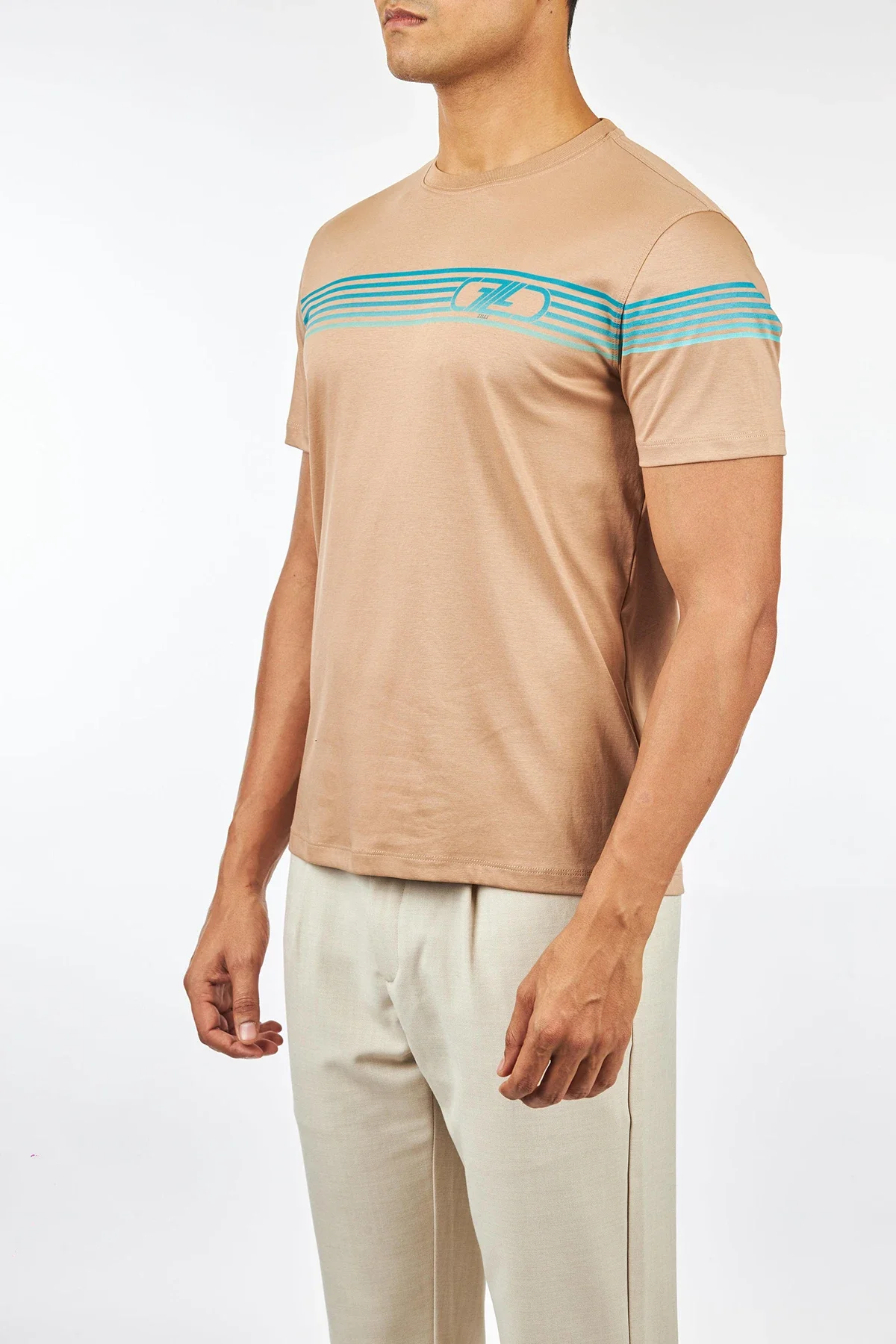 

OECHSLI T-Shirt Cotton men 2025 New Casual round neck Straight printing short sleeve thin comfort Big size M-4XL