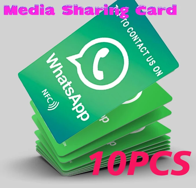 5/10 Social Media Sharing Card Reusable Review Tap Card NFC Tap Cards Boost Your Business WhatsApp Reviews Tap NFC Sticker Tag