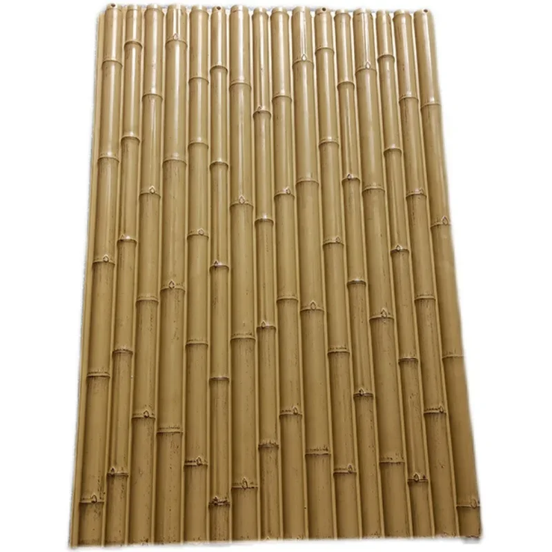 Fence bamboo anticorrosive partition bamboo piece decorative wall fake fence