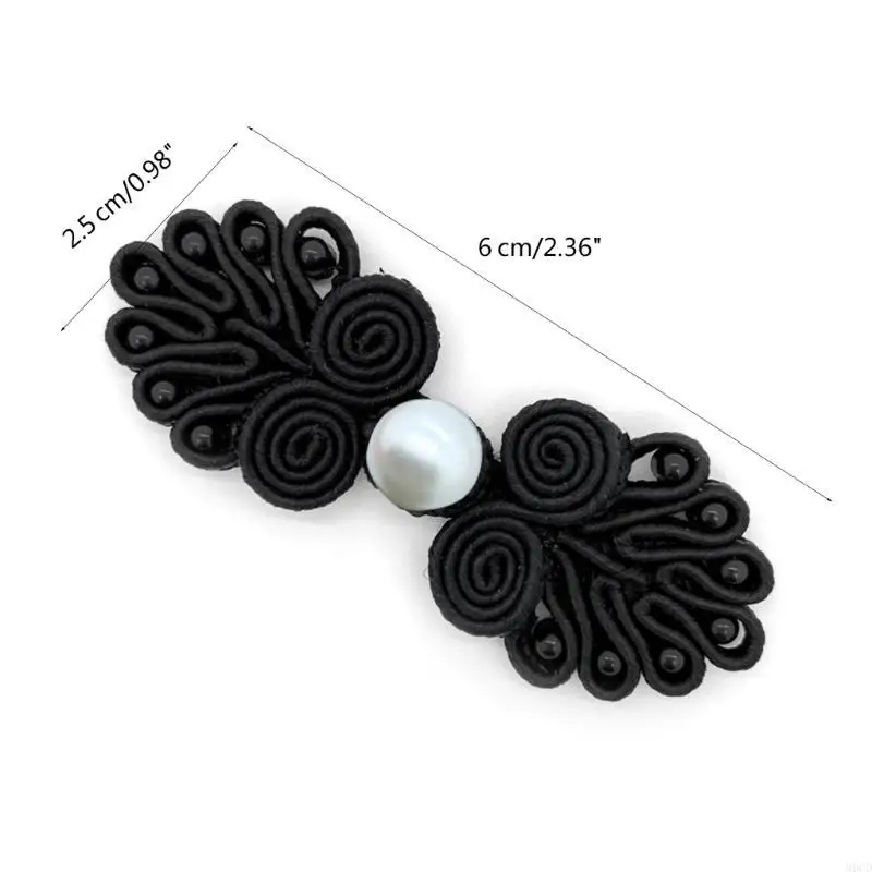 M6CD Pig Nose Chinese Cheongsam Button Handmade Knot Fastener Closures for Sewing