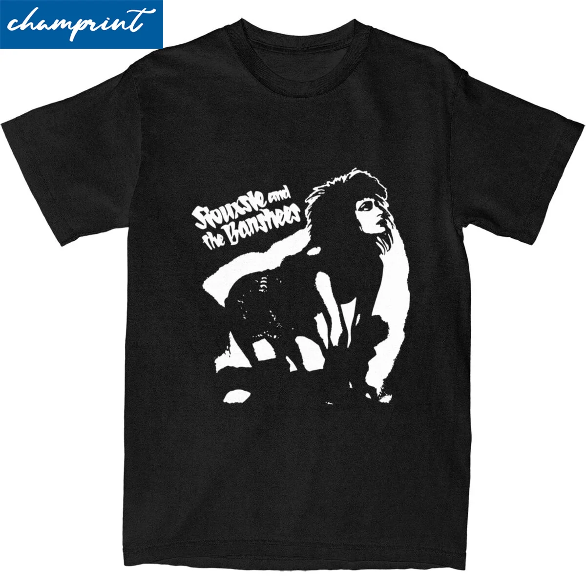 Siouxsie And The Banshees T Shirts Men Women Cotton Funny T-Shirt Crew Neck Punk Rock Band Tees Short Sleeve Tops Big Size