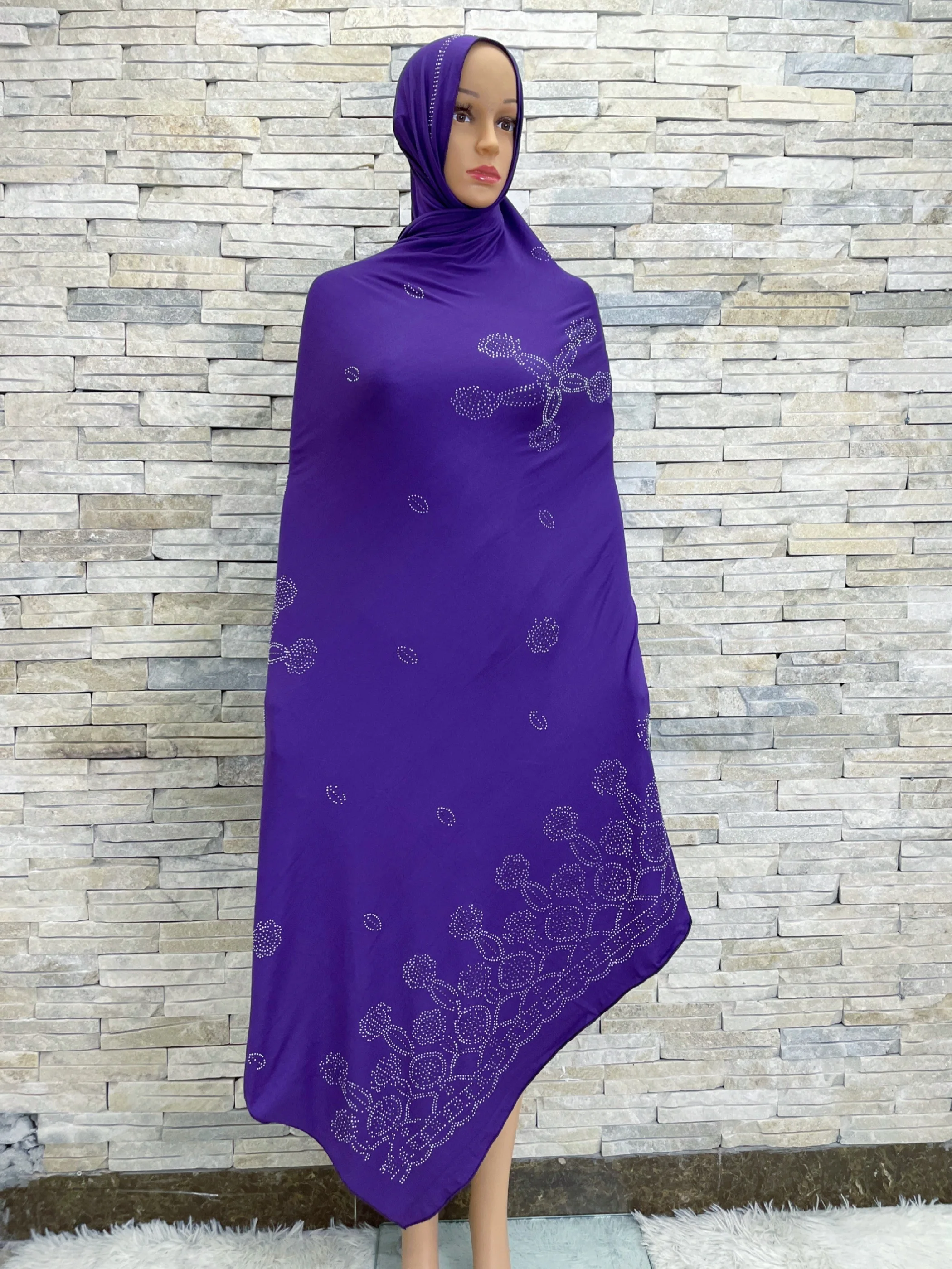 Hijabs de algodão africano feminino, lenço de inverno, xale, lenço muçulmano, Turquia e Índia, moda, 2023