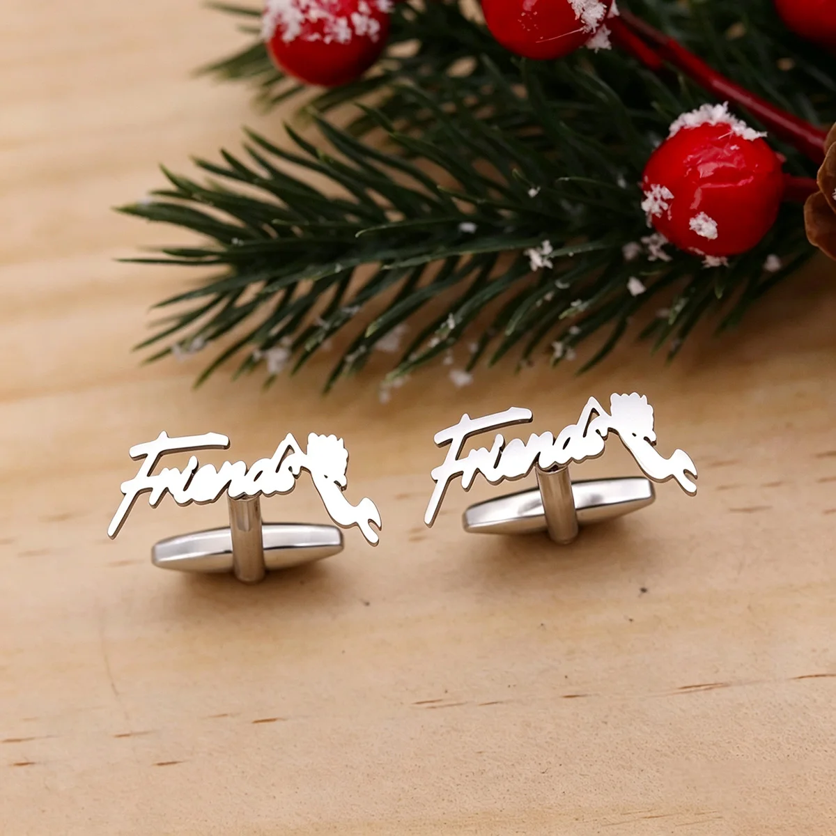 Custom Mermaid Name Cufflinks Groom Wedding Jewelry Personalized Letter Cufflinks Birthday Father's Day Christmas Gift for Men