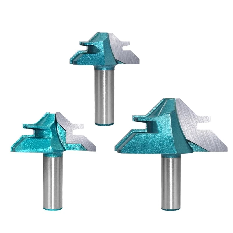 

1/2 Inch 45 Degree End Milling Woodworking Spindle Moulder Mortise Tenoning Tools Finger Jointer Shaper Cutter Wood Router Bits