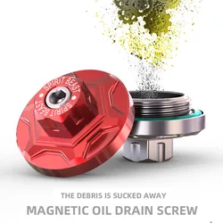 Oil Drain Plug Screw Spirit Beast Modified Motorcycle Magnetic Oil Sump Nut Oil Sump Suitable for Honda PCX150 PCX160 NX125