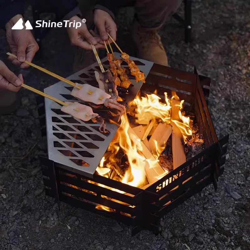 شانكو في الهواء الطلق شواية باربيكيو التخييم الحطب شواء الشتاء فرن التدفئة طوي الفحم النار حوض الموقد