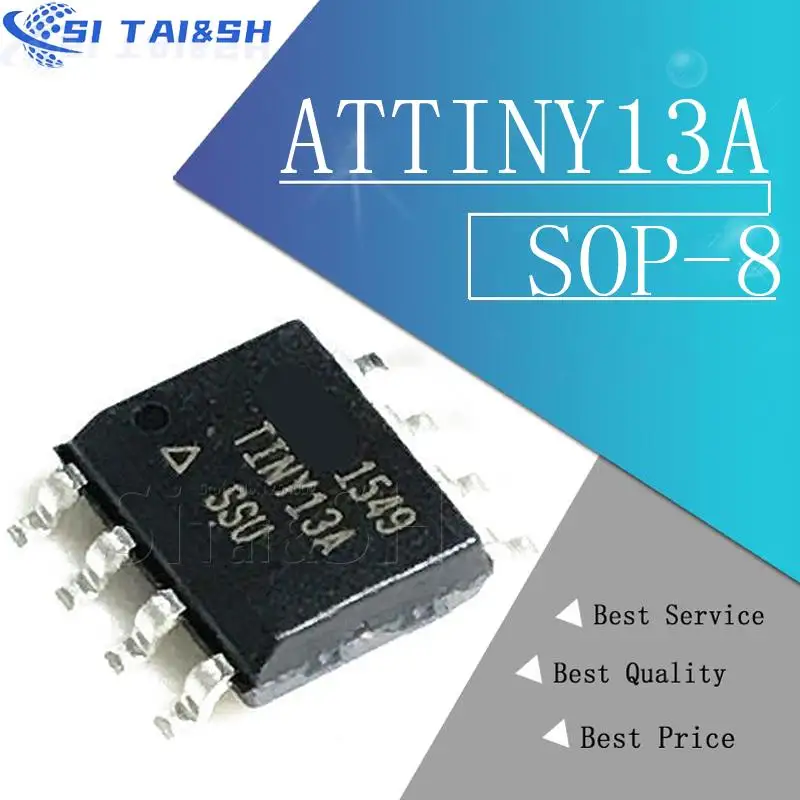 (5piece)100% New ATTINY13 ATTINY13A TINY13A ATTINY13A-SSU ATTINY13A-SU SOP-8 Chipset