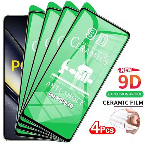 4PCS Clear Soft Ceramic Film For POCO X7 F6 X6 M6 X3 X5 Pro X3 NFC F4 X4 GT M5 M5S C40 M3 M4 X4 Pro F7 Ultra Screen Protector