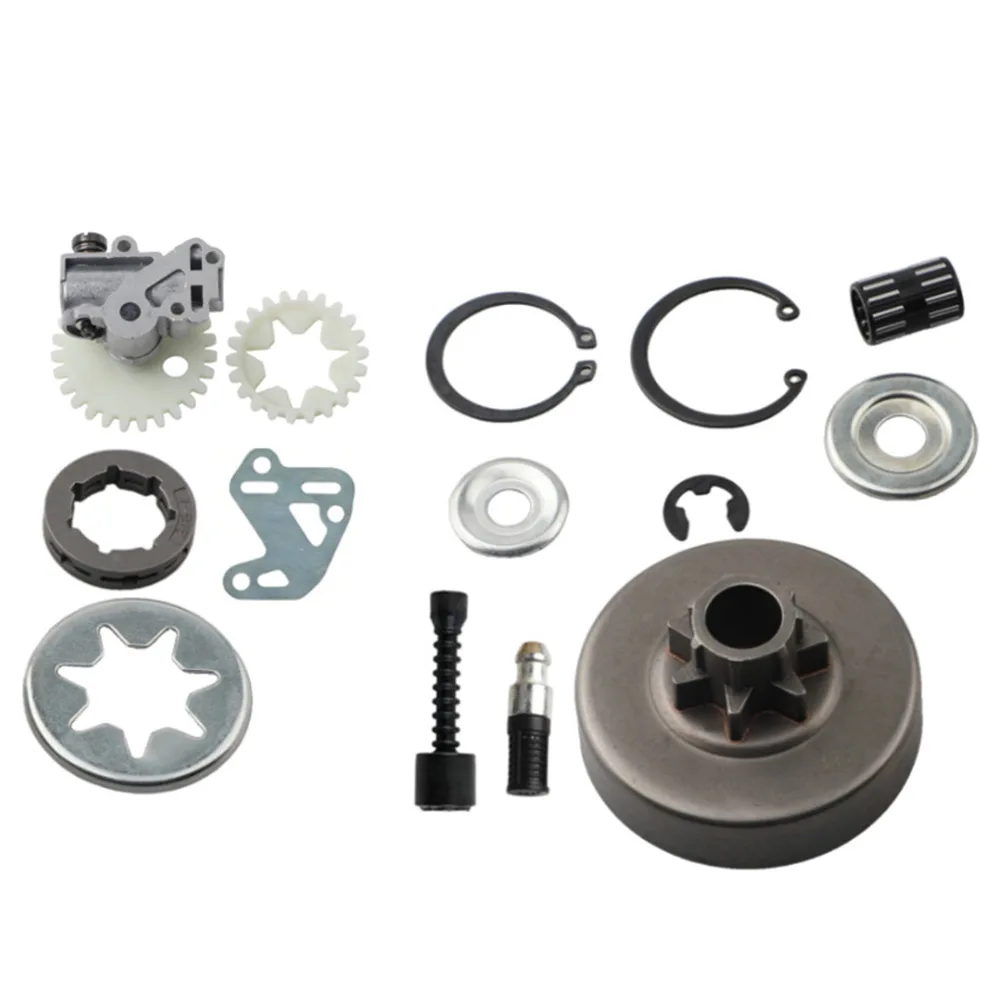 Rim Sprocket Kit Chainsaw Pump Kit Chainsaw Repair Needle Bearings Included E-clips Included For MS380 For MS381