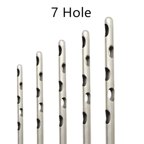 Herramienta de liposucción, cánulas de liposucción de siete orificios para injerto de grasa, aguja de transferencia de grasa de acero inoxidable para células madre