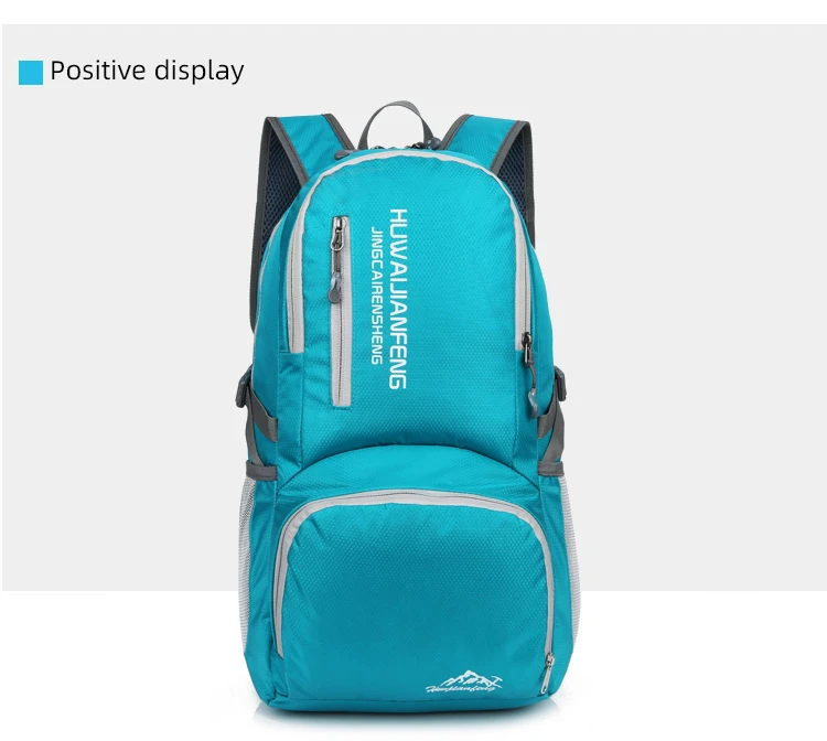 28l packbarer Rucksack faltbare ultraleichte Outdoor-Reisetasche großer zusammen klappbarer Rucksack Wander reise rucksack Bergsteiger-Tages rucksack Geringes Gewicht hohe Kapazität Wasserabweisendes Gewebe Top Punc – Detail 27