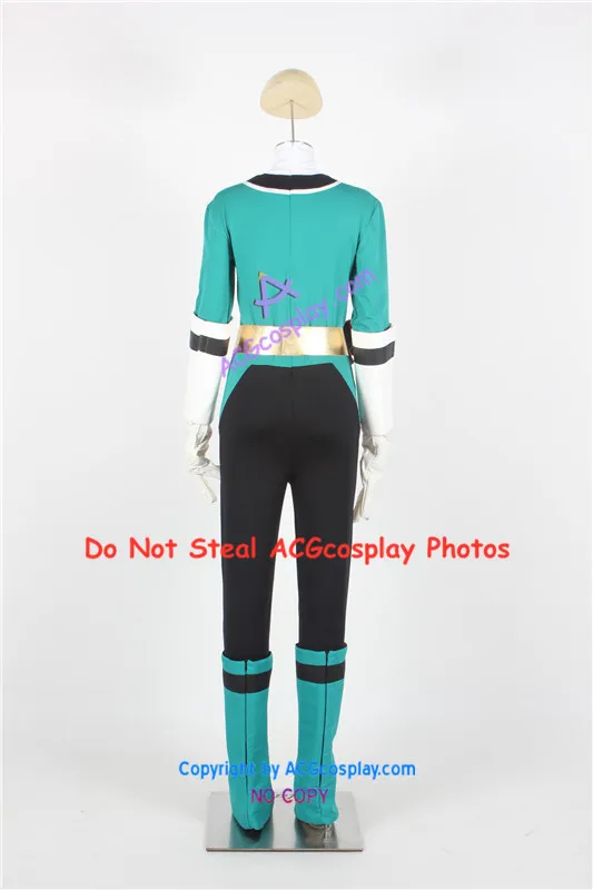 Samurai Sentai Shinkenger Shinken Green Cosplay Costume acgcosplay include boots covers