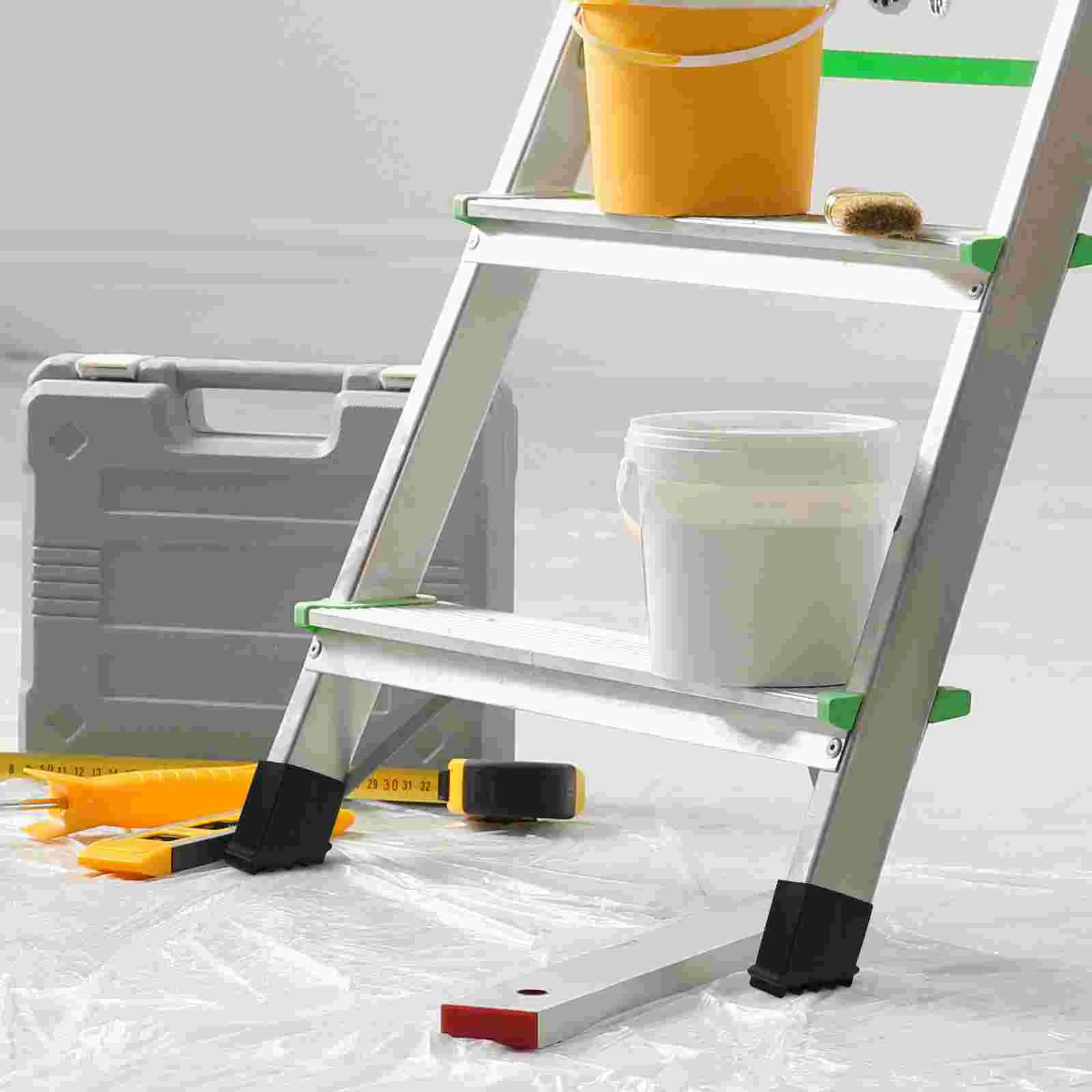 4 Pcs Ladder Foot Cover Tripod Runner and Rubbers Feet Mats Covers Protector Extension Pads Accessories