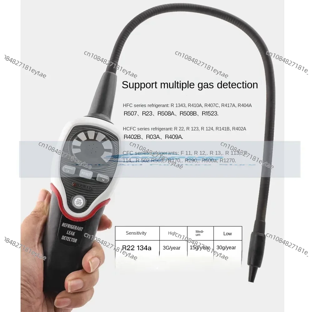 Refrigerant Halogen Leak Detector Tester Meter RLD-382P Air Conditioner Refrigeration System Halogen Gas Freon Leak Detector