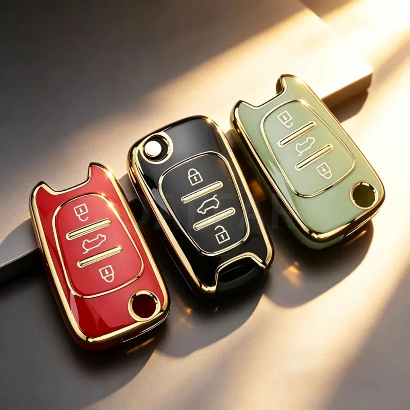 3 Buttons Flip Folding Remote Key Case for Hyundai I20 I30 IX35 I35 Accent Kia Picanto Sportage K5 Remote Key Shell