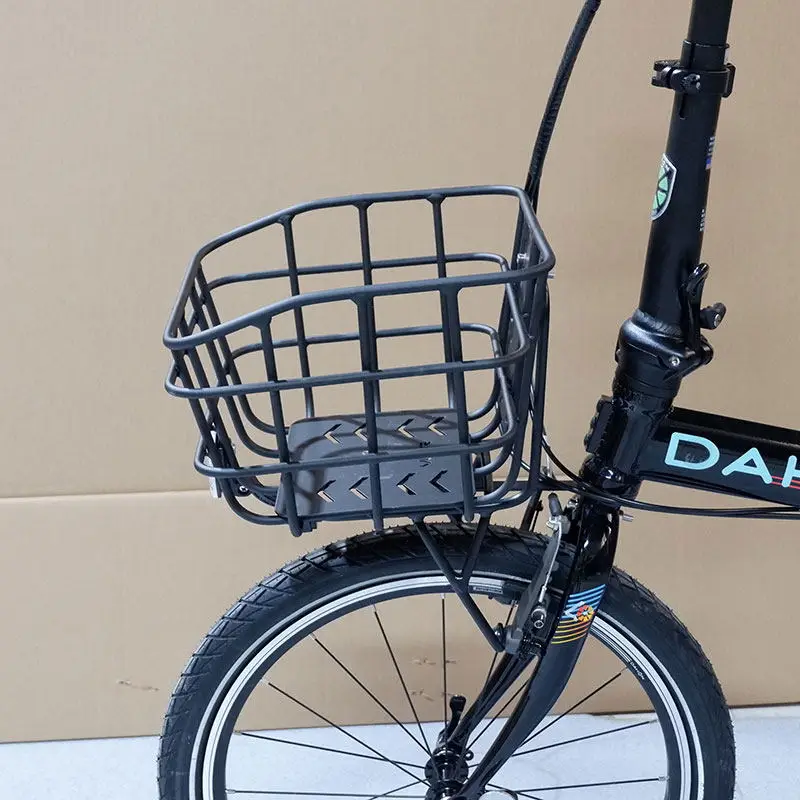 

Folding Bike Aluminum Alloy Basket Lightweight Anti-rust Coating Sturdy Durable Bicycle Panniers Cycling Bicycle Accessories
