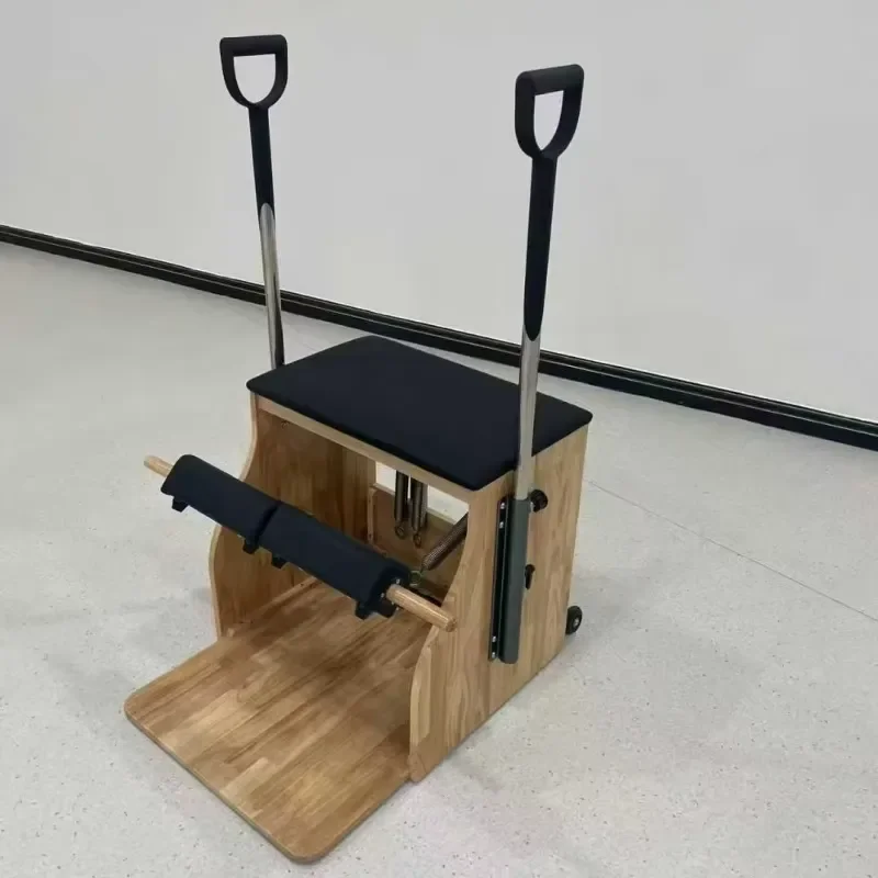 Eco Friendly Thickened Wood Yoga Chair Multifunctional Folding Stool for Home Pilates Assisted Exercise Improved Edition