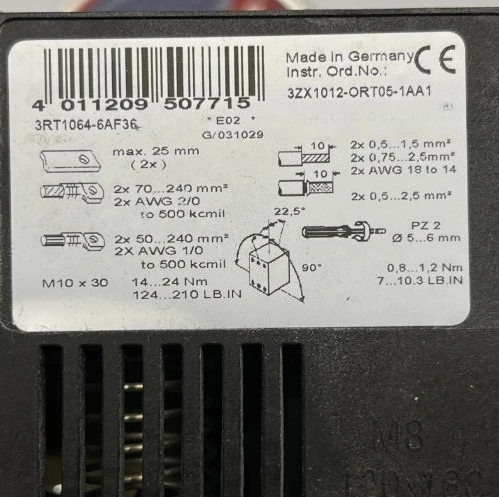 

Brand New Original 3RT1054-6AF36 3RT1055-6AF36 3RT1056-6AF36 3RT1064-6AF36 3RT1065-6AF36 3RT1066-6AF36 Fast delivery