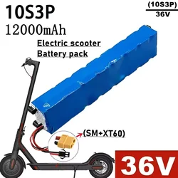 2024 New 10S3P 12Ah Li-ion Battery 36V Pack 18650 500W High Power Battery for Xiaomi Electric Batteries A-level Battery Cells