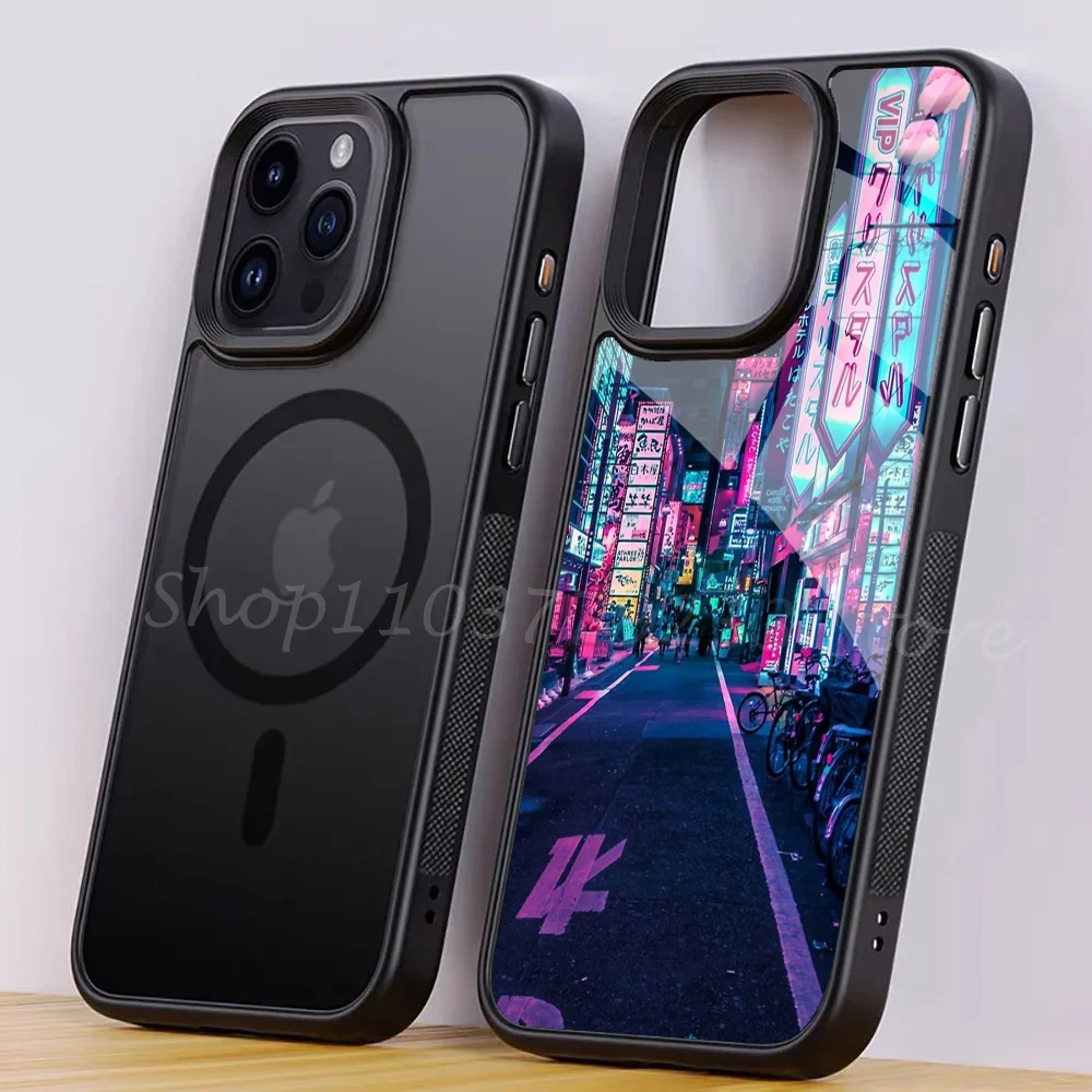 Tokyo - A Neon Wonderland Phone Case For IPhone 15 14 13 Pro Max 11 Mini Alex Mirror For Magsafe Wireless Charging Cover