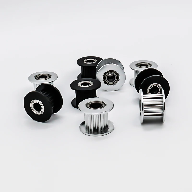 2GT 16/20/25/30/36Teeth Idler Timing Pulley Bore3/4/5/6mm Belt Width 6/10/15mm Tensioning Synchronous Wheel 3D Printer GT2 Idler