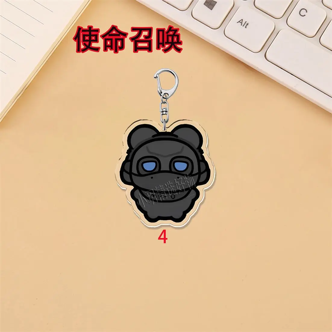 7개 애니메이션 콜 오브 듀티 코니그 아크릴 키체인 만화 자동차 가방 펜던트 선물 귀여운 크리에이티브 가방 참 친구 선물 키링