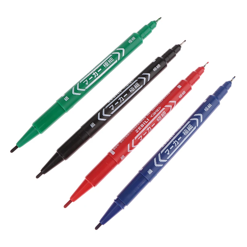 

3 Colours Black Blue Red Ink Double-ended Marker Pen Smart Electronics CCL Anti-etching PCB Circuit Board Special Patching Pen