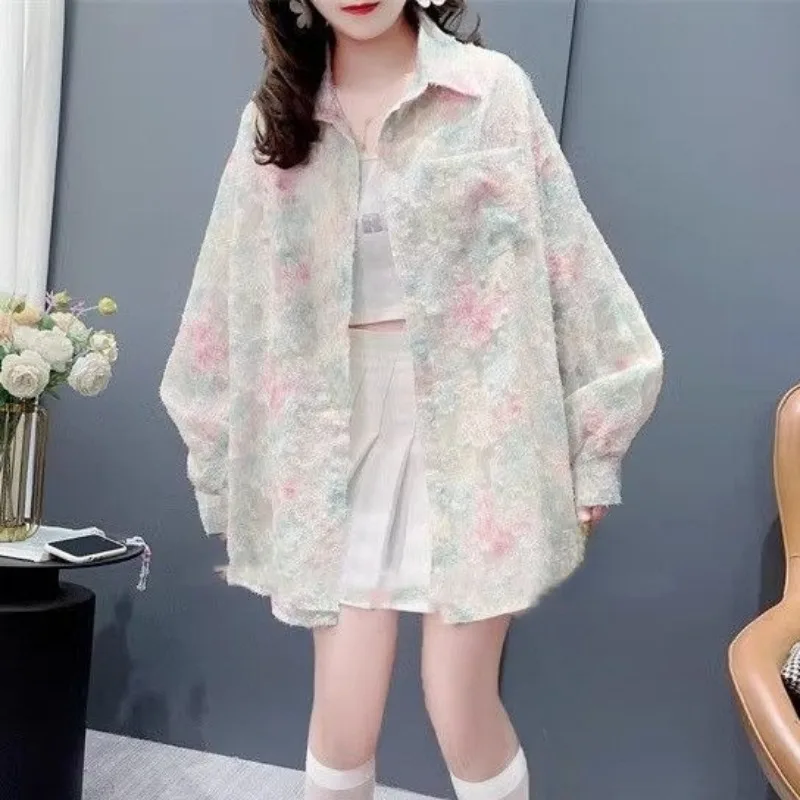 

New Summer Korean Version of A Niche Versatile Thin Breathable Gradient Sun-protective Shirt Jacket Long Sleeve Leisure Style